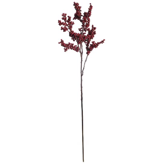 Michaels, 29.5" Burgundy Berry Stem by Ashland® – Category: Fall Floral Stems